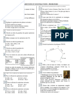 X 6-5-1 Calculs Et Problemes D'additions Et Soustractions