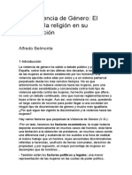 El Papel de La Religión en La Perpetuación de La Violencia de Género