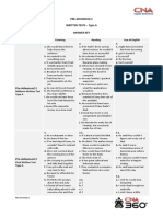 Pre-Advanced 2 - Written Tests A e B - Gabaritos