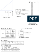 Pedestal Details: Pile Cap Plan Pile C/S