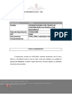 Requerimento Administrativo - Aposentadoria Da Pessoa Com Deficiência