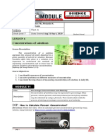 Science: Concentrations of Solutions
