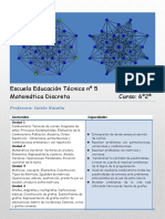 Escuela Educación Técnica Nº 5 Matemática Discreta Curso: 6º2