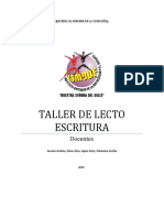 Taller de Lecto Escritura: Docentes