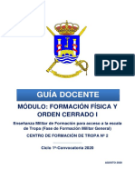 Guía Docente: Módulo: Formación Física Y Orden Cerrado I