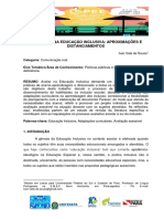 Avaliação Na Educação Inclusiva: Aproximações E Distanciamentos