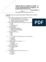 I Pu Computer Science (Model Paper - 3)