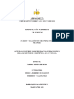 Actividad 3 Informe Sobre El Proceso de Diagnostico Organizacional de Una Empresa Seleccionada