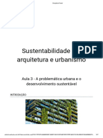 SUSTENTABILIDADE EM ARQUITETURA E URBANISMO - Aula 03