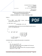 Proposta de Resolução Da Prova de Matemática Do Ensino Básico (Código Da Prova 92) - 2. Fase - 20 de Julho 2022