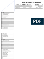 Input Data Sheet For E-Class Record: Region Division District School Name School Id