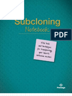 Sub Cloning Notebook Euro