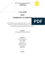 A Case Study About Nephrotic Syndrome: Our Lady of Fatima University Valenzuela City College of Nursing