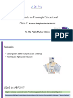 Diplomado en Psicología Educacional Clase 2:: Normas de Aplicación de ABAS-II