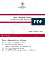 Tema 5. Las Relaciones Públicas: Comunicación Comercial - Grado en Comercio