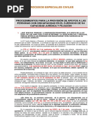 Procesos Espceciales Capacidad de Las Personas y Filiación