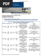 Horarios Del Programa de Posgrado