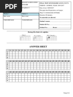 Answer Sheet