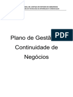 Plano de Gestâo de Continuidade de Negócios-TJAM