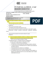 Evaluación Parcial (A) 2020 20 - A GQT: Habilidades Comunicativas