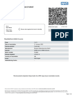 NHS COVID Pass - Vaccinated: 2D Barcode e Xpiry Sye D Abbas Ple Ase Che CK Against The Be Are R's Ide Ntity