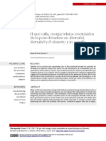 ¡Bernabé, Bernabé! El Desierto y Su Semilla: El Que Calla, Otorga: Relatos Encriptados de La Post-Dictadura en y