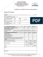 Ficha de Avaliação Graves Comprometimento