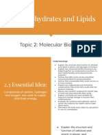 2.3 Carbohydrates and Lipids