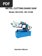 Metal Cutting Band Saw: Model: BS-916B / BS-1018B