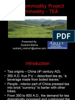 IITI Commodity Project Commodity - TEA: Presented By: Sushant Mishra