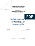 Ensayo Metodologia de La Investigacion