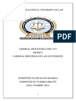 Cardinal Principles of Evidence Law