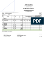 Accomplishment Report No. 01 Physical Progress Report: Barangay Angandog Bulao