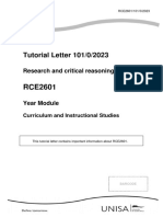 Tutorial Letter 101/0/2023: Research and Critical Reasoning