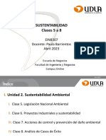 Sustentabilidad Clases 5 A 8: EIN8307 Docente: Paula Barrientos Abril 2023