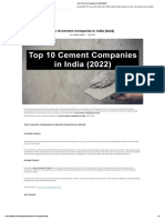 Top 10 Cement Companies in India (You Should Know About)