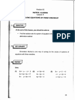 Module 85 Lesson 4 Solving Equations in Three Variables