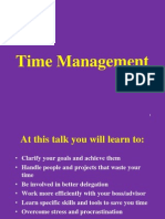 Time Management Talk