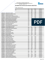 Resultado Preliminar Das Notas Das Provas Objetivas: Nivel de Ensino: Nível Médio Cargo: CB CE Status Nota Nome Inscrição