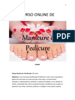 CURSO ONLINE DE Manicure e Pedicure Cipbef