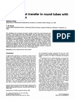 Enhanced Heat Transfer in Round Tubes With Porous Inserts