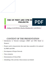 Use of Pert and CPM Model in Projects