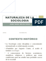 Naturaleza de La Sociologia