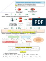 Fiche Méthode Ajuster Équation Chimique