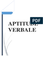 Aptitude Verbale