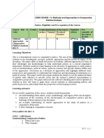 Methods and Approaches in Comparative - The Syllabus!!