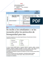 Se Recibe A Los Estudiantes y Se Les Recuerda Sobre Los Protocolos de Bioseguridad para Una