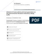 Influence of Some Vehicle and Track Parameters On The Environmental Vibrations Induced by Railway Traffic