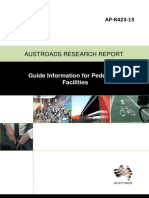 Austroads Research Report: Guide Information For Pedestrian Facilities