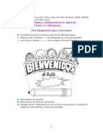 ¡Nos Integramos para Conocernos!: Nos Disponemos A Trabajar en El Área de Formación Ética Y Ciudadana